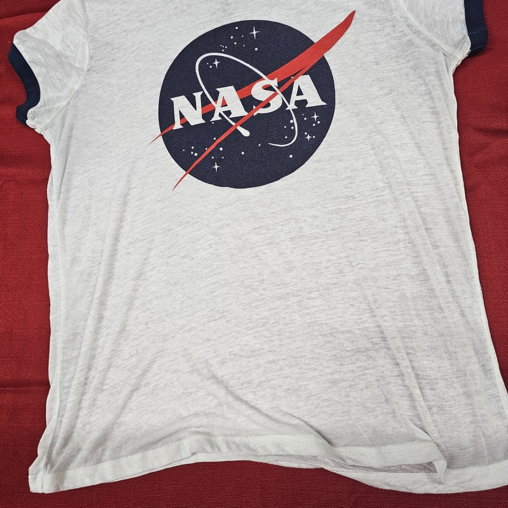 Mighty Fine NASA Logo Women's T-shirt‎ Size XL